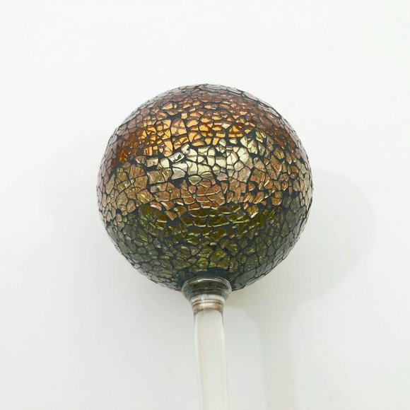 Party Lite Siena Crackle Mosaic Stemmed Tealight Holder Retired Pattern - Picture 9 of 9